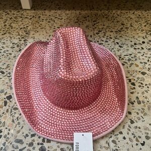 Forever 21 Pink Rhinestone Hat